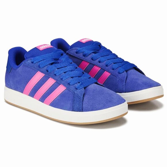 NWB- ADIDAS "Grand Court 00s" Shoes- Lucid Blue/Pulse Magenta- Big Kids- Size:6 - Picture 1 of 14